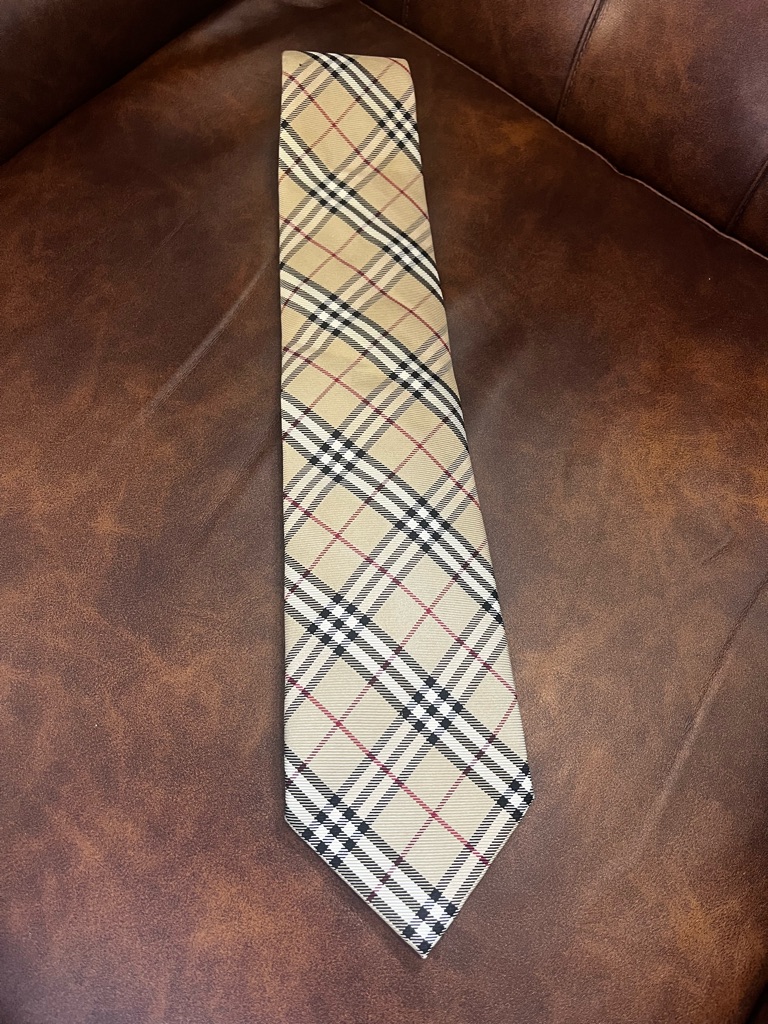 Classic Burberry Plaid Men's Tie